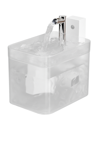 Matte White Wireless Sensor Pet Water Fountain 1.5L Automatic Filtered Dispenser Dog Automatic Feeders