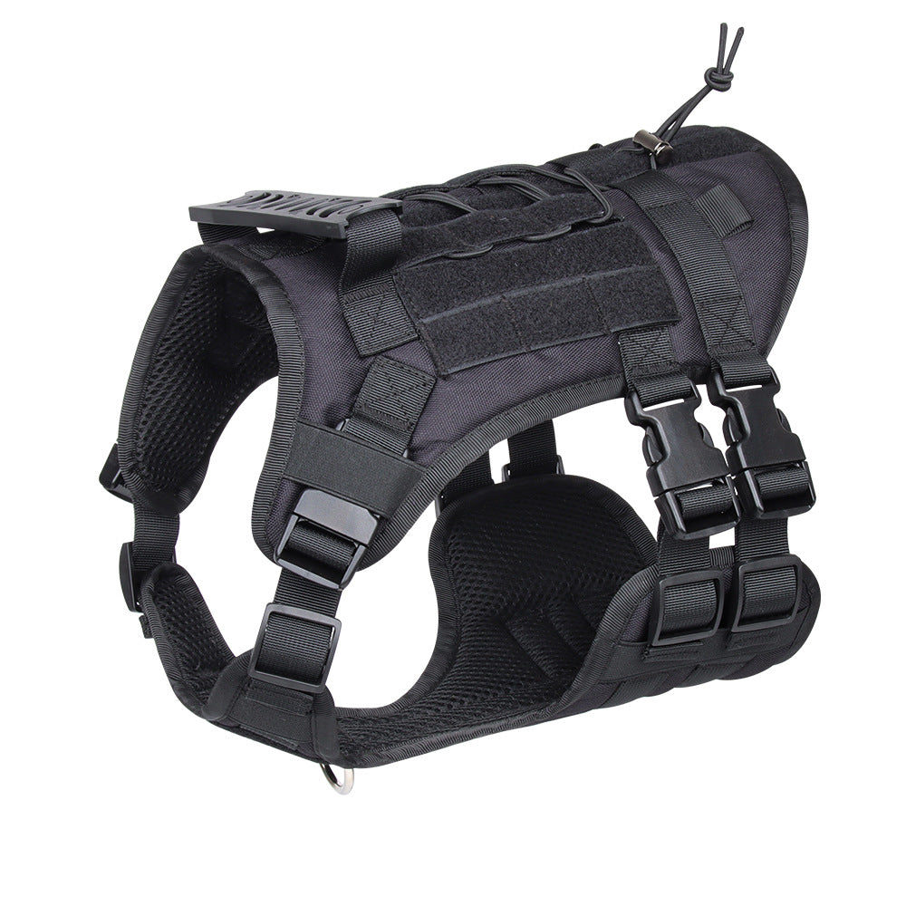 Black Tactical Dog Training Harness Adjustable Vest For And Walking M Harnesses