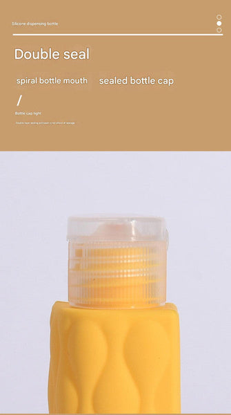 Light Pink Suit Silicone Travel Bottles Set (4 Pack 60Ml) Leakproof Reusable & Squeezable Travel Bottles & Containers