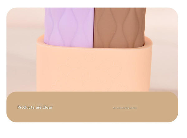 Light Pink Suit Silicone Travel Bottles Set (4 Pack 60Ml) Leakproof Reusable & Squeezable Travel Bottles & Containers