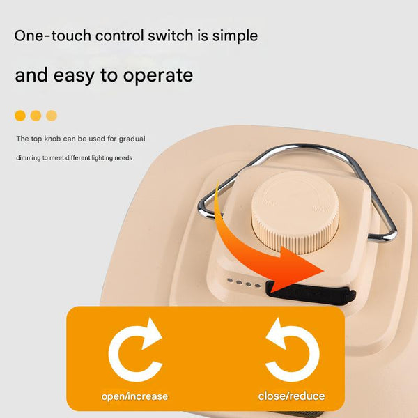 Green Led Camping Lantern Rechargeable Stepless Dimming Power Bank Lanterns