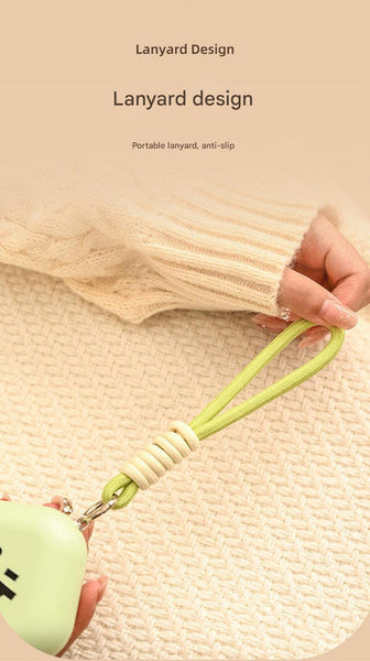 White Cute Block Hand Warmer Fast Heating Portable Electric Warmer With Lanyard Hand Warmers