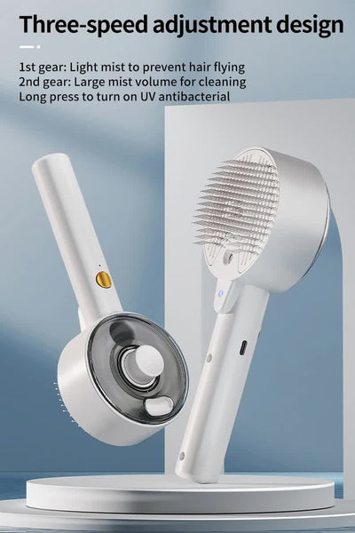 Pink Rechargeable Pet Grooming Brush With Uvc Sterilizer & Mist Spray Dog Grooming