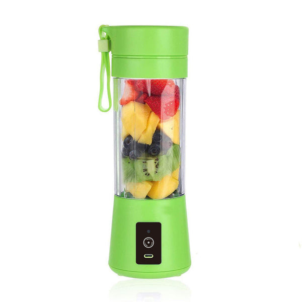 Blue Blender Usb Rechargeable Personal Size Smoothie Maker On The Go Handheld Blenders