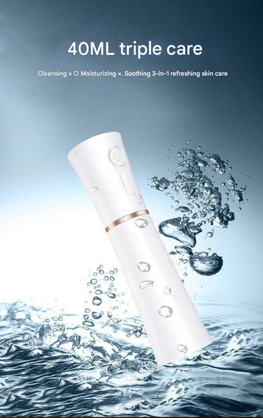 2 In 1 Cool Mist Humidifier And Facial Moisturizer Usb Rechargeable Portable Nano Sprayer Facial Cleansing Devices