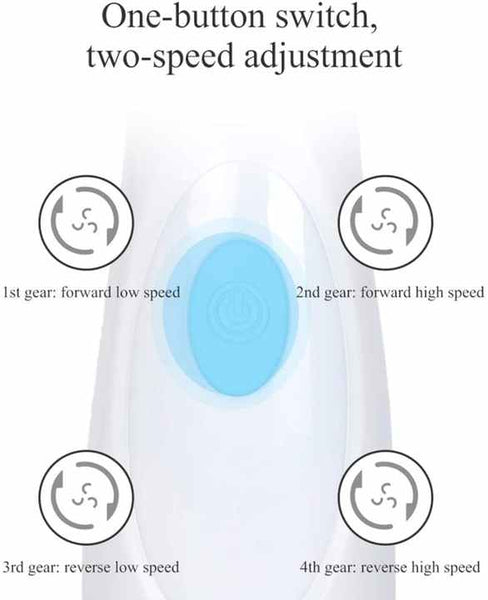 Blue 3 Head Electric Facial Cleansing Brush Rechargeable Spin Scrubber Kit Facial Cleansing Devices