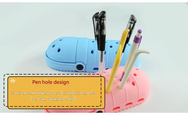 2 Pcs Pink Cute Clog Shaped Pen Holder For Desk Organization Pen Holders