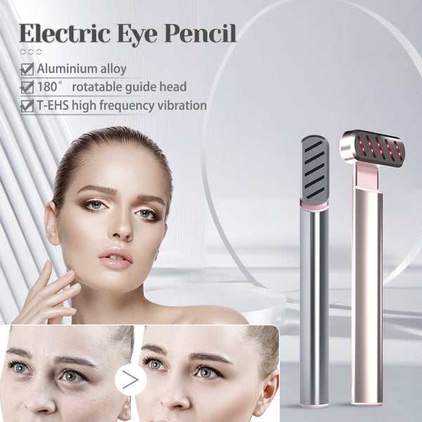 Rose Gold Anti Aging Eye Care Device 42C Heat Red Light High Frequency Vibration Other Health Care