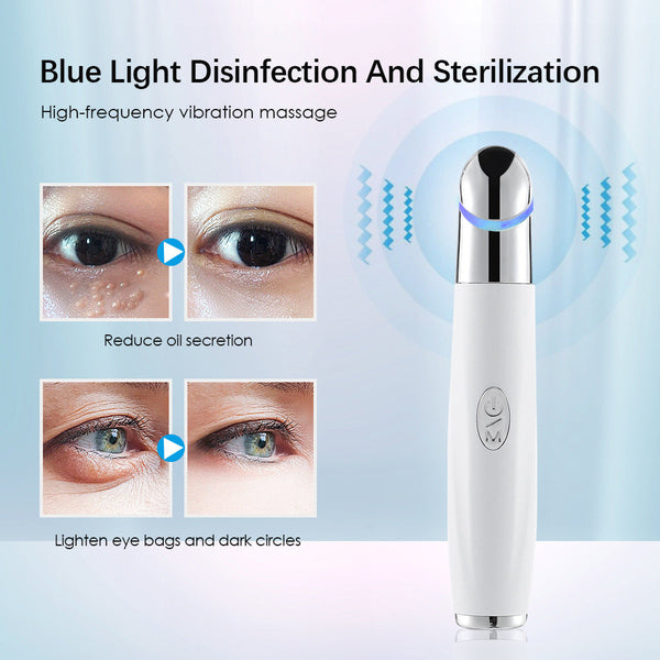 Rechargeable Eye Care Pen With Sterilizing Base 3 Color Phototherapy Heat & Vibration Other Health Care