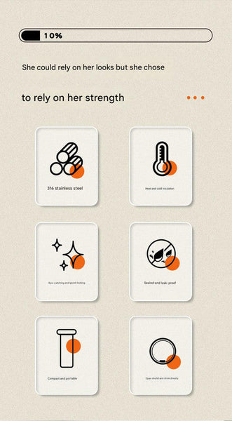 Mini Insulated Coffee Cup 316 Stainless Steel Portable And Stylish Silver Drink 300Ml + Brush Vacuum Flasks & Mugs