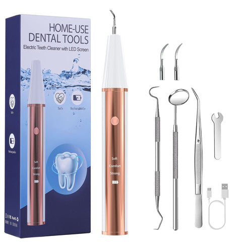 Ultrasonic Dental Scaler Kit Home Use Teeth Cleaner & Tartar Remover Dental Instruments