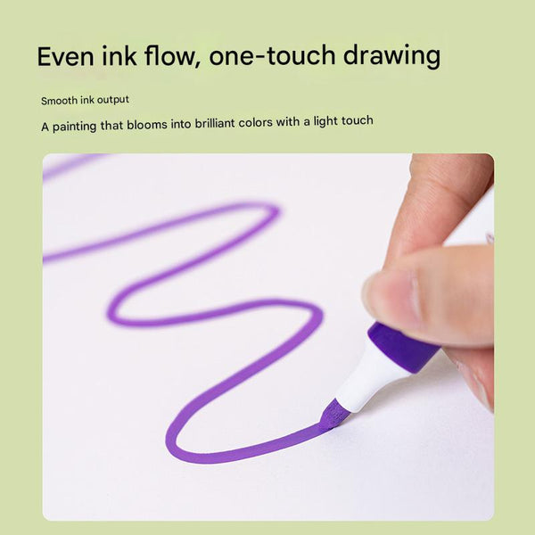 48 Colour Kids Double Layer Marker Set With Carry Case Portable Art Supply Organizer Bag Art Pens & Markers