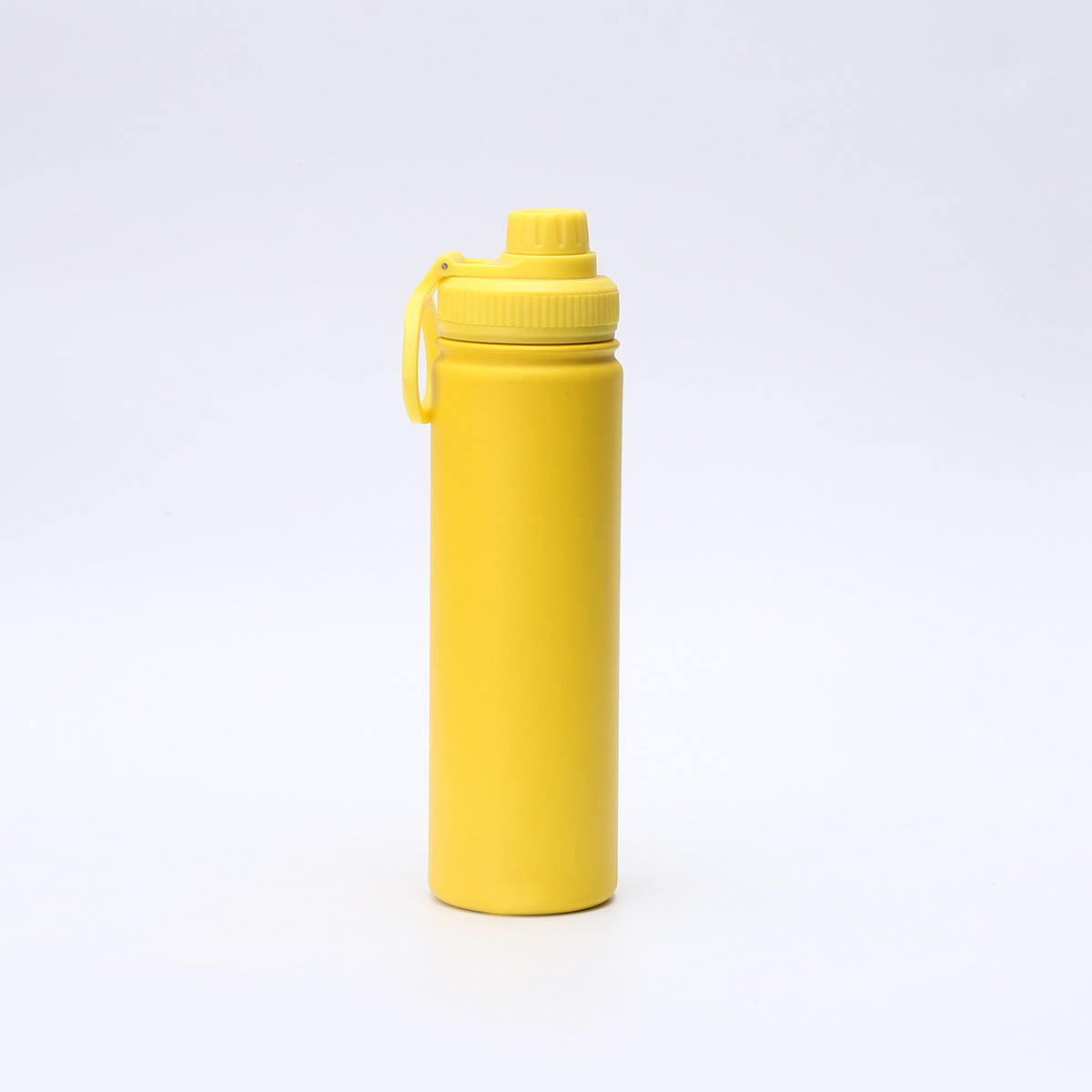 Yellow Travel Thermos Bottle Leakproof Stainless Steel Flask With Carry Handle 18Oz 540Ml Vacuum Flasks & Mugs