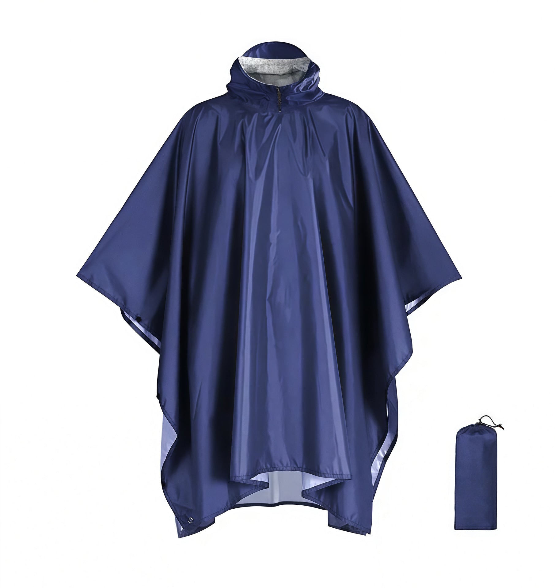 Blue Outdoor Camping Poncho Can Be Used As Raincoat Tarp Ground Cover (Polyester Silver Coated Without Pockets) Coats Jackets & Vests