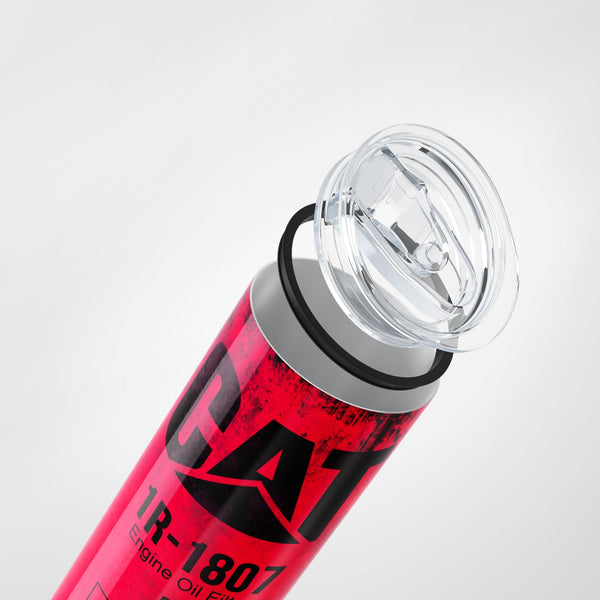 Elosung 1 Sets Of Red Skinny Tumbler 591Ml Fun Cat Oil Filter Replica For Construction Fans Vacuum Flasks & Mugs