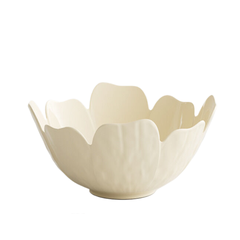 Elosung Cream White Sunflower Fruit Tray 1 Small Size 21.5Cm X 11Cm Trays