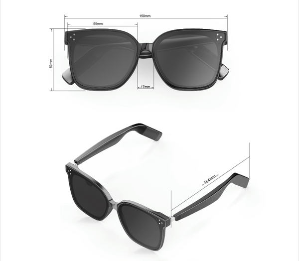 Purple Lenses Fashion Bluetooth Music Sunglasses Uv Protection Eyewear With Speakers Other Electronics