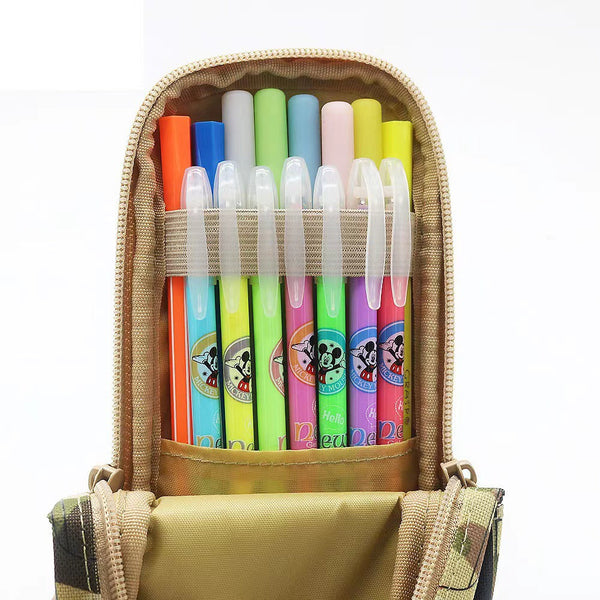 Three Piece Camouflage Pencil Case School Supplies For Students Pencil Cases