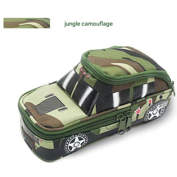 Three Piece Camouflage Pencil Case School Supplies For Students Pencil Cases