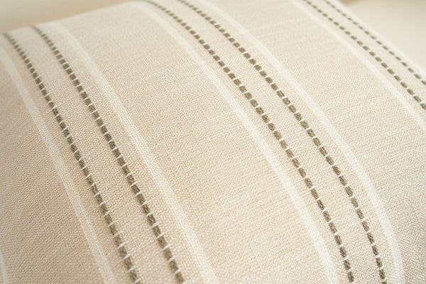 Textured Vertical Striped Pillowcases Scandinavian Home Decor Accents Green Stripes Pair 45X45cm Pillow Cases