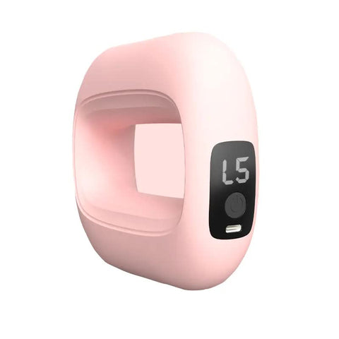 Electric Muscle Relaxation Ring Massager With Digital Display Pink Massagers