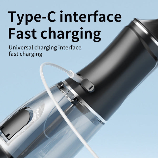 Electric Oral Irrigator With 4 Nozzles 3 Pressure Modes Black Air & Water Flossers