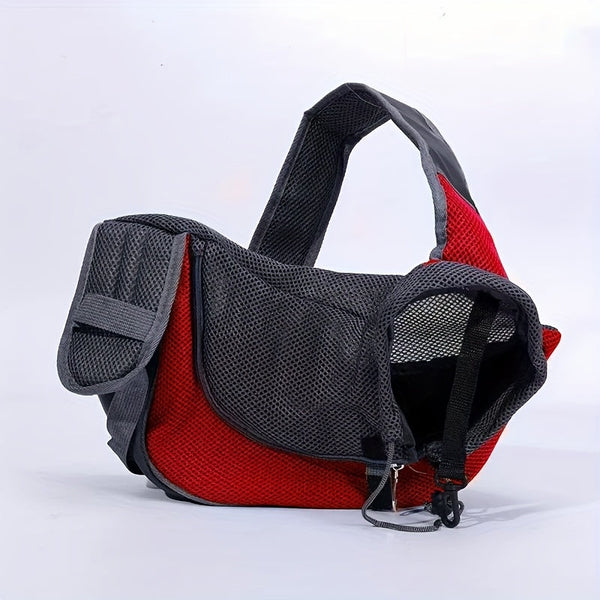 Red Oxford Fabric Pet Carrier For Cats And Puppies (Size L) Small Animal Supplies
