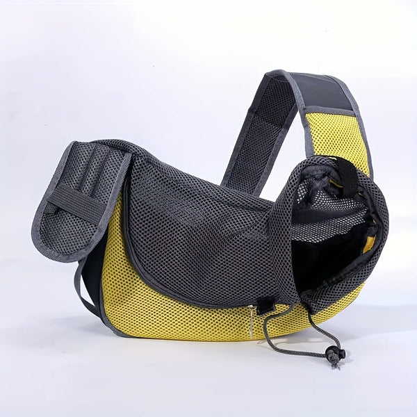 Yellow Oxford Fabric Pet Carrier For Cats And Puppies Size Large Small Animal Supplies