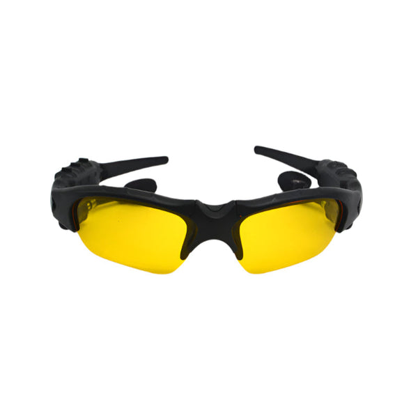 Yellow Bluetooth Sunglasses With Wireless Earbuds For Music And Calls Sunglasses Accessories