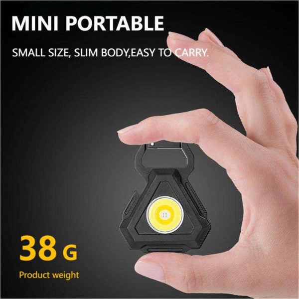 2 Pcs Triangle Mini Flashlight For Outdoor And Self Defense Use Flashlights