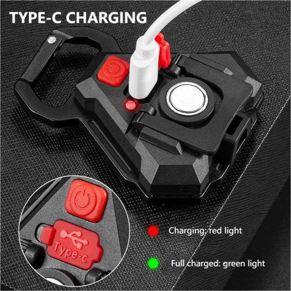 2 Pcs Triangle Mini Flashlight For Outdoor And Self Defense Use Flashlights