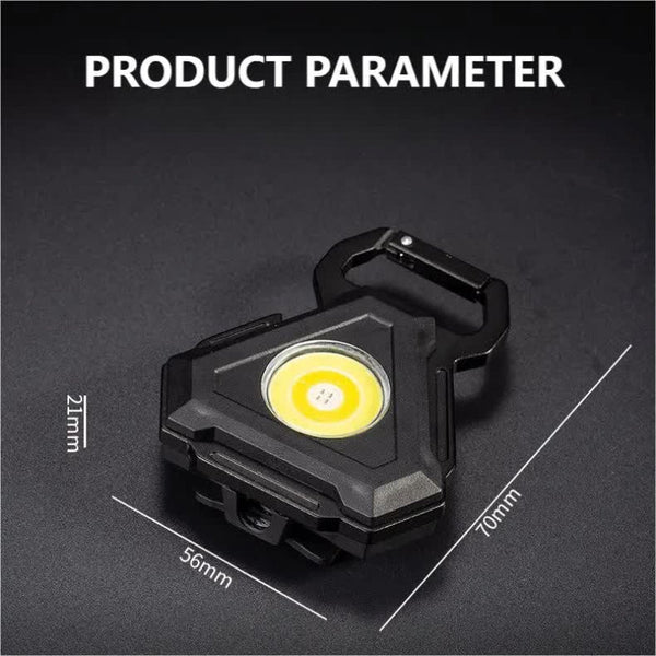 2 Pcs Triangle Mini Flashlight For Outdoor And Self Defense Use Flashlights