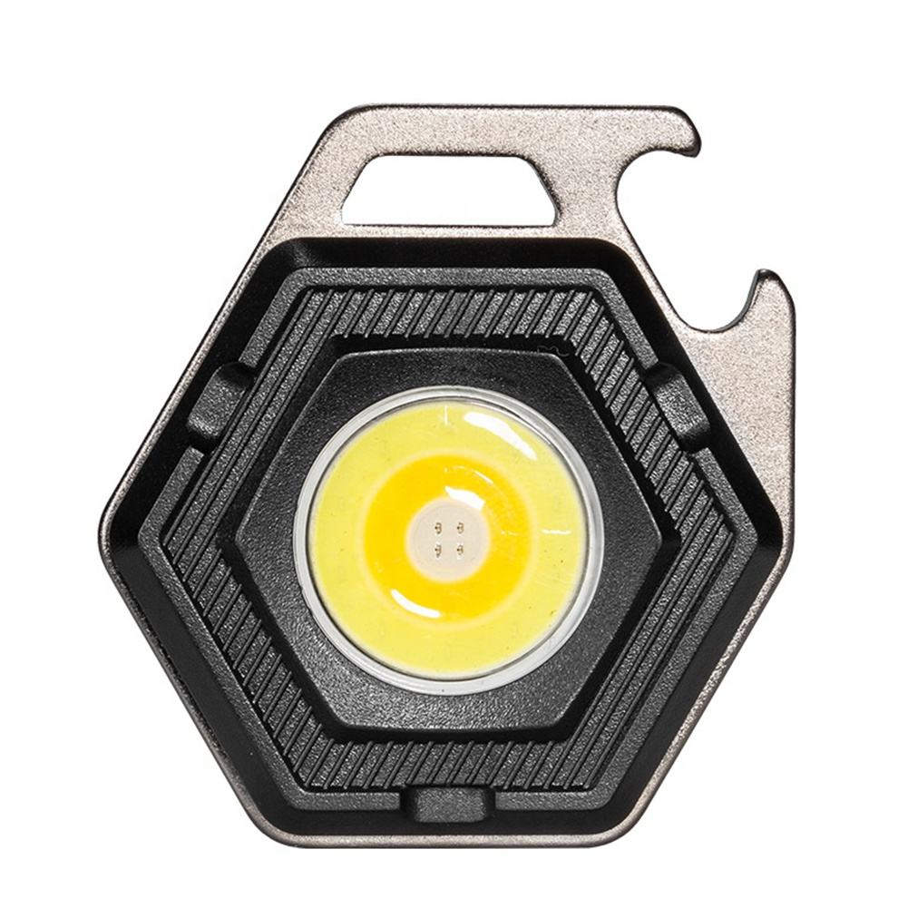 2 Pcs Hexagon Mini Flashlight For Outdoor And Self Defense Use Flashlights