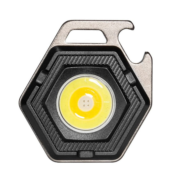 2 Pcs Hexagon Mini Flashlight For Outdoor And Self Defense Use Flashlights