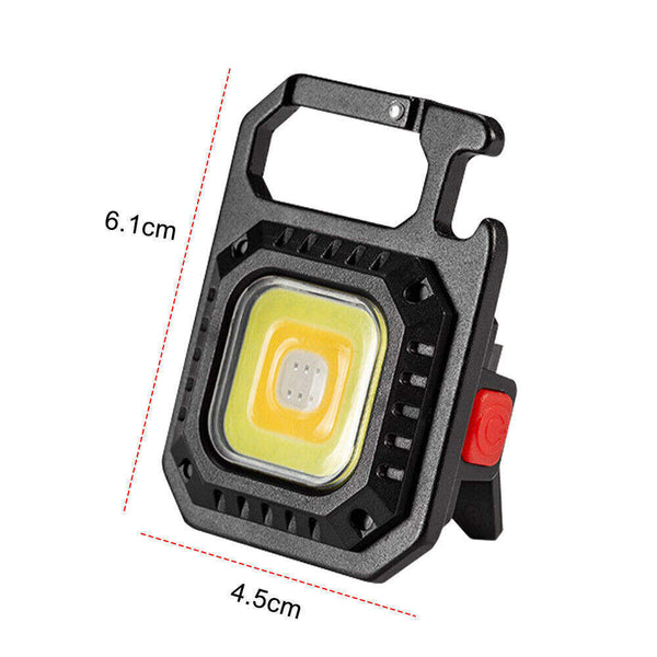 2 Pcs Rectangle Mini Flashlight For Outdoor And Self Defense Use Flashlights