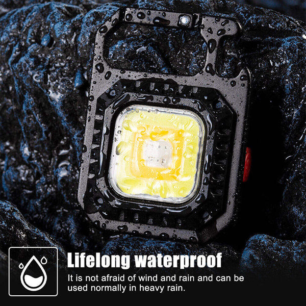 2 Pcs Rectangle Mini Flashlight For Outdoor And Self Defense Use Flashlights