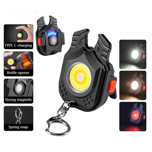 2 Pcs Horn Mini Flashlight For Outdoor And Self Defense Use Flashlights