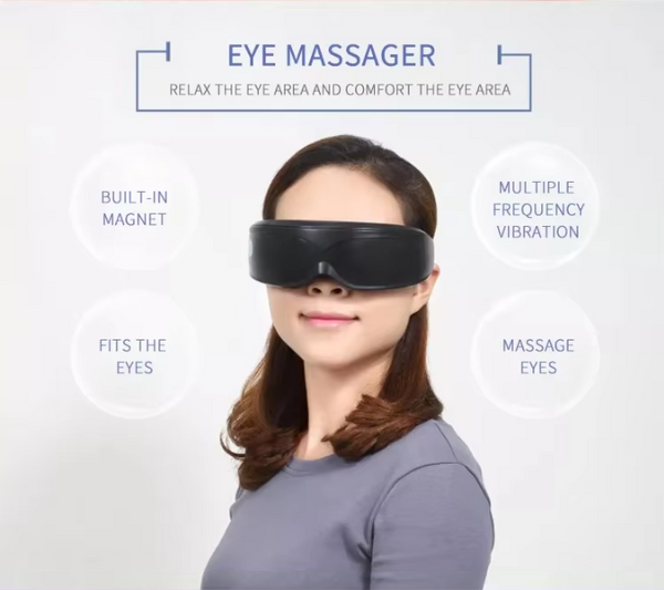 White Touch Control Rechargeable Heated Eye Massager For Daily Use Massagers