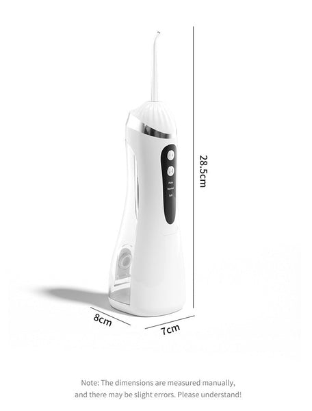 White Ultrasonic Oral Irrigator With 3 Cleaning Modes Smart Teeth Machine Air & Water Flossers