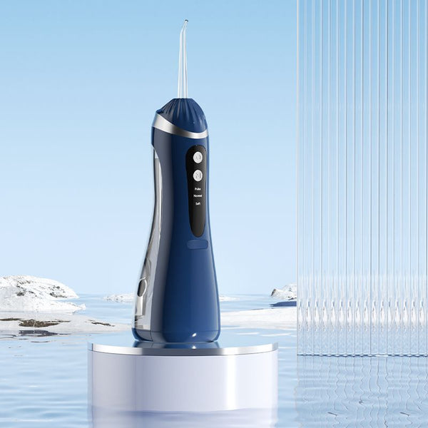 White Ultrasonic Oral Irrigator With 3 Cleaning Modes Smart Teeth Machine Air & Water Flossers
