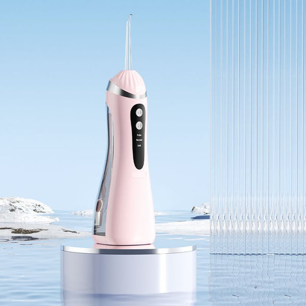 White Ultrasonic Oral Irrigator With 3 Cleaning Modes Smart Teeth Machine Air & Water Flossers