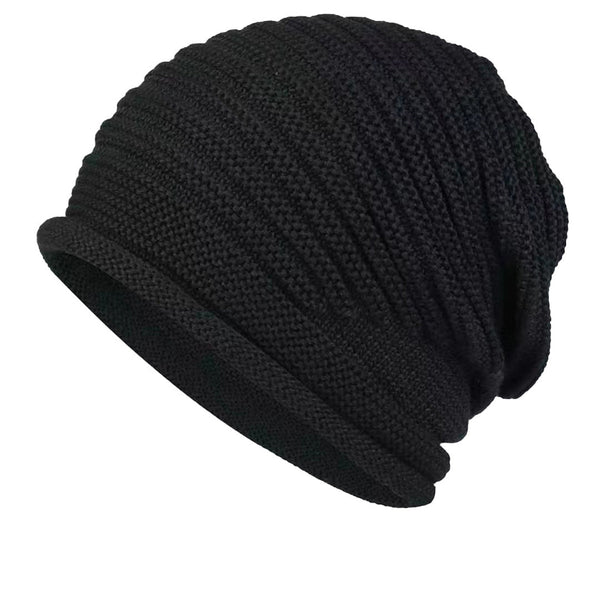 Black Warm & Stylish Women's Knitted Beanie (3 Pack) Perfect For Cold Weather Comfort Hats