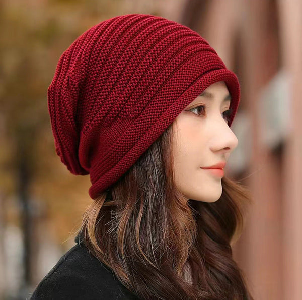 Black Warm & Stylish Women's Knitted Beanie (3 Pack) Perfect For Cold Weather Comfort Hats