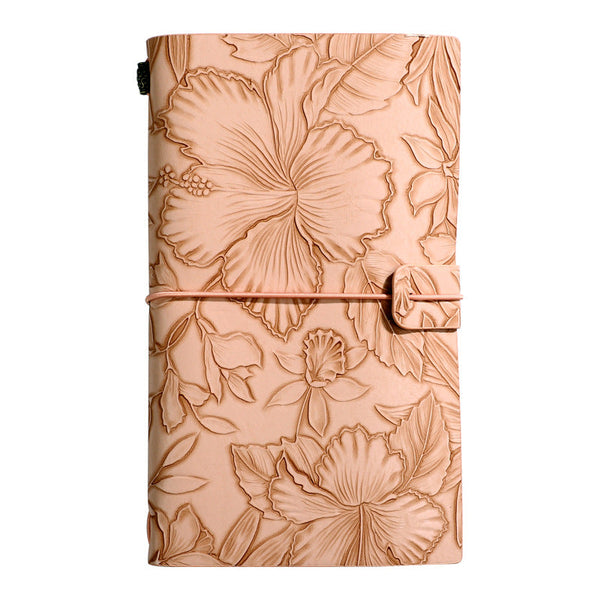 Green 2 Pack Floral Embossed Pu Leather Journals 192 Pages Each Notebooks
