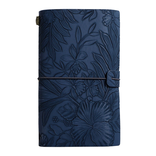 Green 2 Pack Floral Embossed Pu Leather Journals 192 Pages Each Notebooks
