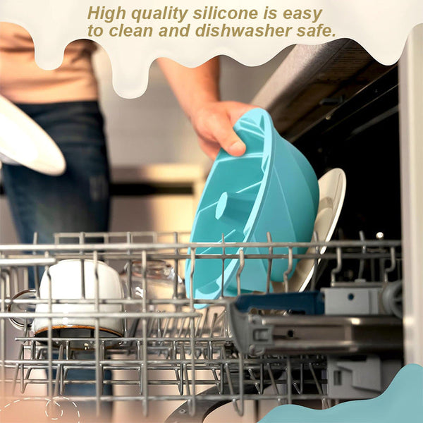 Pink Non Stick Silicone Cyclone Cake Pan Set (10 Molds) Perfect For Desserts Baking Cups & Cases