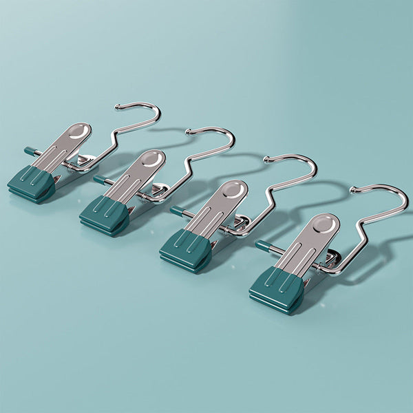 Pink Stainless Steel Hanging Clips (35 Pcs) Strong Grip For Pants Hats Socks Laundry Activewear Pants
