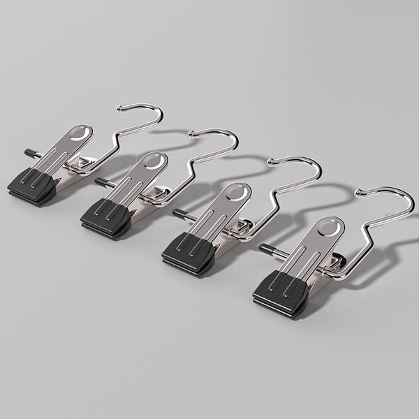 Pink Stainless Steel Hanging Clips (35 Pcs) Strong Grip For Pants Hats Socks Laundry Activewear Pants