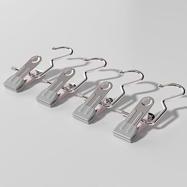 Pink Stainless Steel Hanging Clips (35 Pcs) Strong Grip For Pants Hats Socks Laundry Activewear Pants