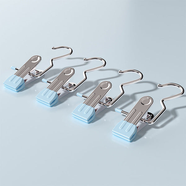 Pink Stainless Steel Hanging Clips (35 Pcs) Strong Grip For Pants Hats Socks Laundry Activewear Pants